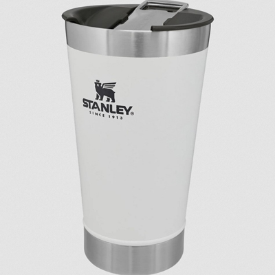 STANLEY<sup>&reg;</sup> Drinkware 16oz - This is the pint glass you can take anywhere. Pack your favorite beer, juice, water, soda, iced coffee, etc. The secure-fit lid features a froth-friendly wide mouth and the built-in bottle opener means you’ll always be ready to refill.
